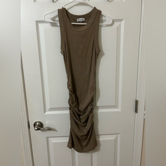 Michael stars demi ribbed dress XS cobblestone - Picture 2 of 10